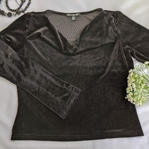 Briggs New York Long Sleeves Cowl Neck Blouse PL